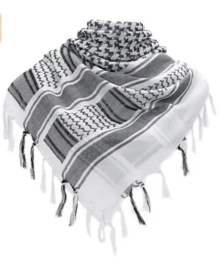 Keffieh Traditionnel Noir et Blanc