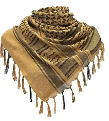 Foulard Keffieh Beige et Noir