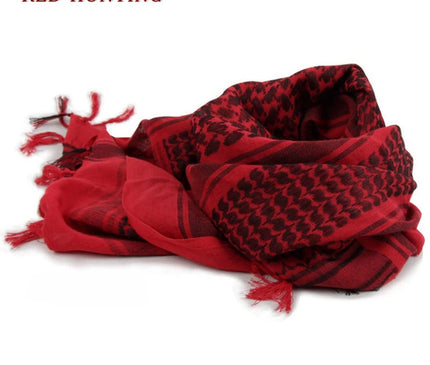 Foulard Tactique Beige à Franges
