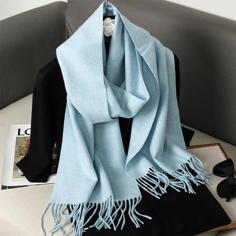 Écharpe Bleu Clair Douce Homme