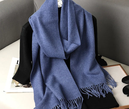 Écharpe Hiver Bleu Élégante
